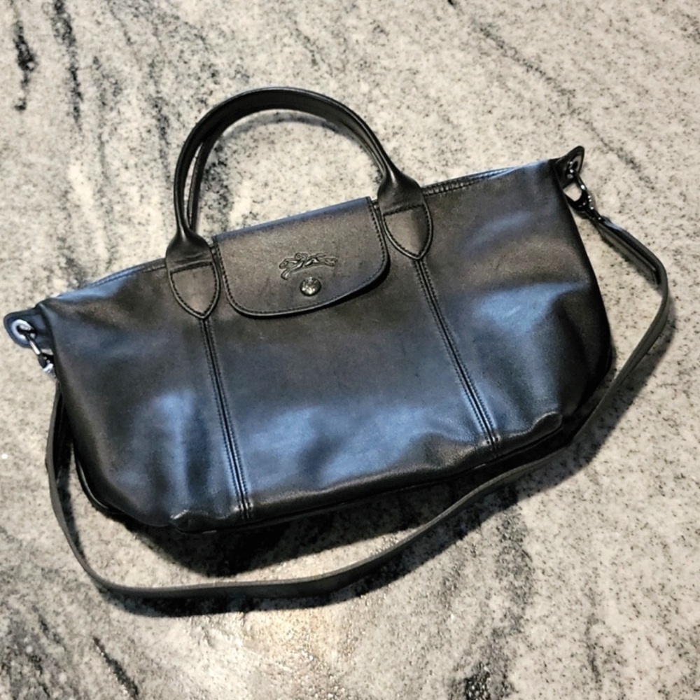 Longchamp Le Pliage Cuir Medium bag